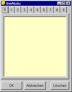 Notiz-Fenster