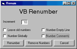 Screendump von Renum