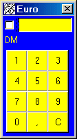 Eurocalc Fenster